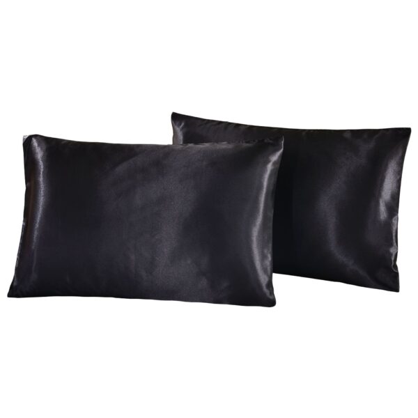 Single Pc Queen Satin Silk Pillow Case Cover 4