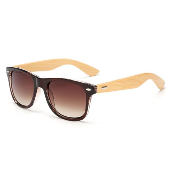 Bamboo Wood Square Sunglasses Brand Design Men Women Coating Mirror Sun Glasses Retro Glasses UV400 Shades Gafas De Sol 5