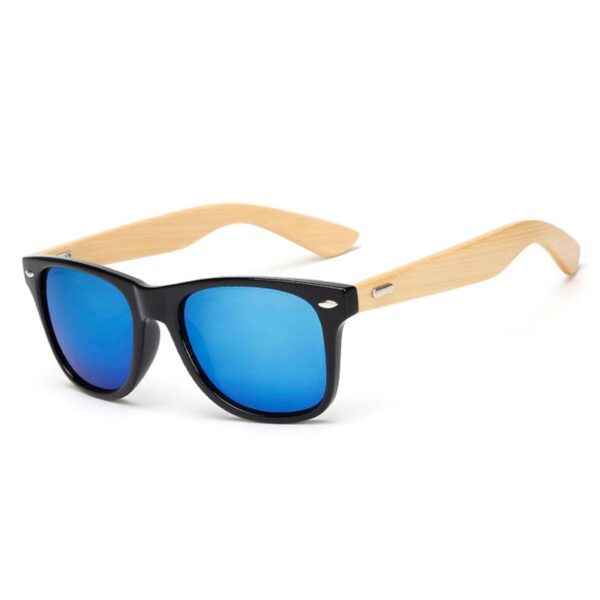 Bamboo Wood Square Sunglasses Brand Design Men Women Coating Mirror Sun Glasses Retro Glasses UV400 Shades Gafas De Sol 4
