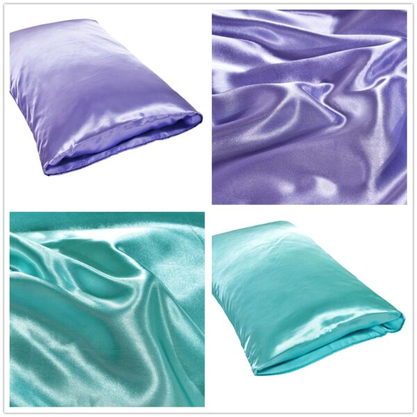 Single Pc Queen Satin Silk Pillow Case Cover 6