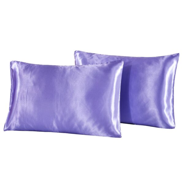 Single Pc Queen Satin Silk Pillow Case Cover 3